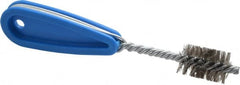 Schaefer Brush - 13/16 Inch Actual Brush Diameter, Stainless Steel, Refrigeration, Hand Fitting and Cleaning Brush - 3/4 Refrigeration Outside Diameter, Solid Plastic Hand Fitting Handle with Hole - Exact Tooling