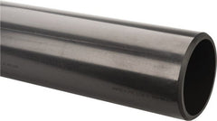 Made in USA - 6" Pipe, 60" Long PVC Unthreaded Plastic Pipe Nipple - 280 Max psi, 5.709" ID x 6-5/8" OD, Schedule 80, Gray - Exact Tooling