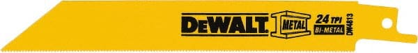 DeWALT - Bi-Metal Reciprocating Saw Blade - Straight Profile, 24 TPI, Toothed Edge - Exact Tooling