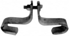 Made in USA - 3/8" Rod Center Beam Clamp - 1,000 Lb Capacity, Carbon Steel - Exact Tooling