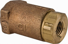 Conbraco - 1/4" Bronze Check Valve - Inline, FNPT x FNPT - Exact Tooling