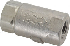 Conbraco - 3/8" Stainless Steel Check Valve - Inline, FNPT x FNPT - Exact Tooling