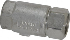 Conbraco - 1/2" Stainless Steel Check Valve - Inline, FNPT x FNPT - Exact Tooling