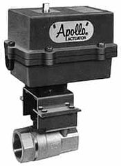 Apollo - 1" Pipe, 2,000 psi WOG Rating Carbon Steel Electric Actuated Ball Valve - Standard Port, 150 psi WSP Rating, Threaded (NPT) End Connection - Exact Tooling