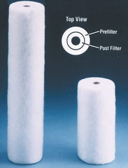 Value Collection - 4-5/16" OD, 5µ, Polypropylene Melt Blown-Thermal Bonded Cartridge Filter - 20" Long, Reduces Sediments - Exact Tooling