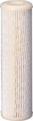 Value Collection - 4-5/16" OD, 30µ, Polyester Pleated Cartridge Filter - 9-3/4" Long, Reduces Sediments - Exact Tooling