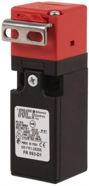 ACI - 10 Amp, 24-300 VDC, 250-600 VAC, 3 Pole Fused Safety Switch - 10 Amp, 24-300 VDC, 250-600 VAC, 1.21 Inch Wide x 1.21 Inch Deep x 3.66 Inch High, Nonmetallic, NO/2NC Contact Configuration - Exact Tooling