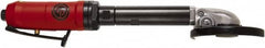 Chicago Pneumatic - 4" Wheel Diam, 14,000 RPM, Pneumatic Cutoff & Cutoff-Grinder Tool - Right Angle Handle, 1/4" Inlet - Exact Tooling