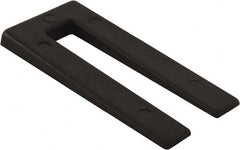 Precision Brand - 500 Piece, 2" Wide x 3" Long Polystyrene Taper Shim - Black, ±10% Tolerance - Exact Tooling
