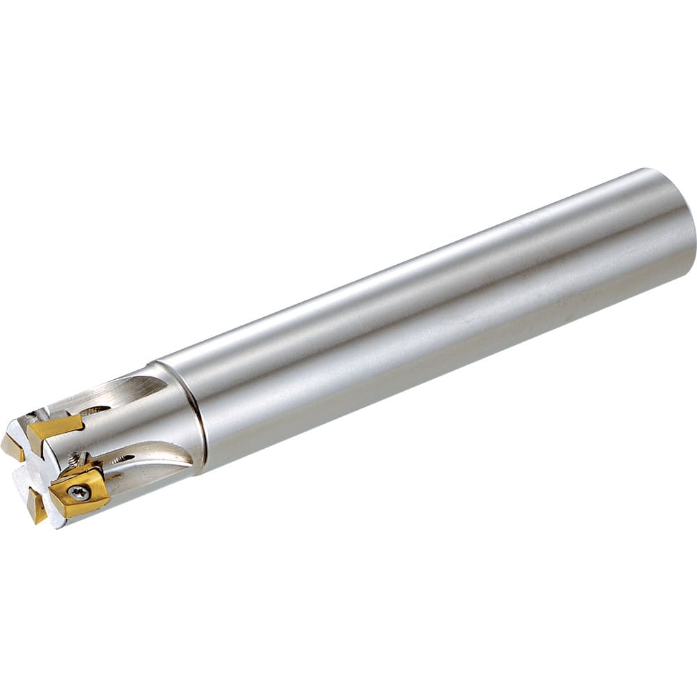 Kyocera - Indexable Square-Shoulder End Mills; Cutting Diameter (Decimal Inch): 1.2500 ; Cutting Diameter (Inch): 1.25 ; Shank Type: Cylindrical ; Shank Diameter (Inch): 1.2500 ; Overall Length/Projection (Inch): 5.0000 ; Lead Angle: 90 - Exact Tooling