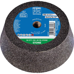 PFERD - Depressed-Center Wheels; Grade: Coarse ; Hole Thread Size: 5/8-11 ; Connector Type: Arbor ; Wheel Type Number: Type 11 ; Abrasive Material: Silicon Carbide ; Maximum RPM: 6280.000 - Exact Tooling