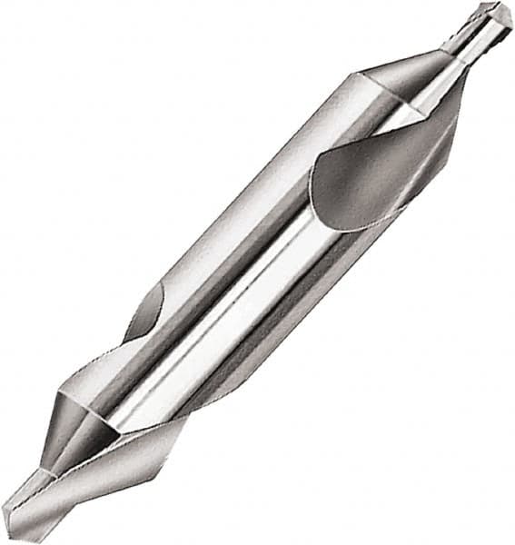 Magafor - #2 Plain Cut 60° Incl Angle Solid Carbide Combo Drill & Countersink - Exact Tooling