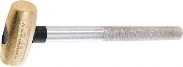 American Hammer - 1 Lb Head 1-1/8" Face Brass Hammer - Exact Tooling
