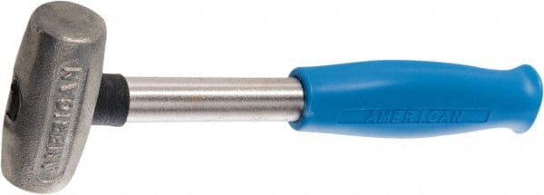 American Hammer - 1 Lb Head 1-1/8" Face Zinc Aluminum Alloy Nonmarring Hammer - Exact Tooling