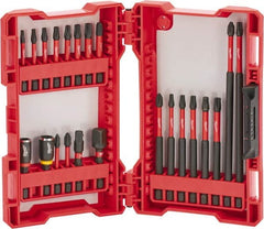 Milwaukee Tool - 22 Piece, Drive Set - Multi-Purpose Tool Kit Kit, 1/4" Drive, Phillips, Torx, Magnetic Bit Holder Point - Exact Tooling