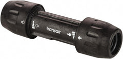 Transair - 1/2" ID, 16.5mm OD, Union - Plastic, 232 Max psi, 4-3/4" Long - Exact Tooling