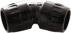Transair - 7/8" ID, 25mm OD, 45° Union Elbow - Plastic, 232 Max psi - Exact Tooling