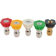 PRO-SOURCE - 2,600 psi Fixed, Quick Connect Pressure Washer Nozzle - 1/4" Orifice Diam - Exact Tooling