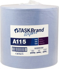 NuTrend Disposables - Dry General Purpose Wipes - Jumbo Roll, 12" x 13" Sheet Size, Blue - Exact Tooling