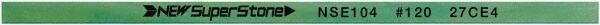 Value Collection - Flat Ceramic Finishing Stick - 100mm Long x 0.8mm Wide x 6mm Thick, 120 Grit - Exact Tooling