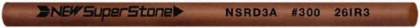 Value Collection - Round Ceramic Finishing Stick - 100mm Long x 2.35mm Wide x 2.4mm Thick, 300 Grit - Exact Tooling