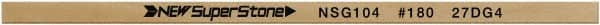 Value Collection - Flat Ceramic Finishing Stick - 100mm Long x 2mm Wide x 10mm Thick, 180 Grit - Exact Tooling