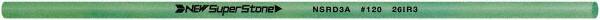 Value Collection - Round Ceramic Finishing Stick - 50mm Long x 3.175mm Wide x 3.2mm Thick, 120 Grit - Exact Tooling
