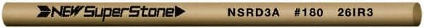 Value Collection - Round Ceramic Finishing Stick - 50mm Long x 3mm Wide x 3mm Thick, 180 Grit - Exact Tooling