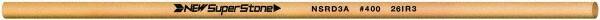 Value Collection - Round Ceramic Finishing Stick - 100mm Long x 3.175mm Wide x 3.2mm Thick, 400 Grit - Exact Tooling