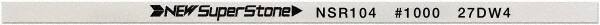 Value Collection - Flat Ceramic Finishing Stick - 100mm Long x 0.5mm Wide x 6mm Thick, 1,000 Grit - Exact Tooling