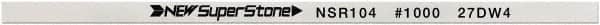 Value Collection - Flat Ceramic Finishing Stick - 100mm Long x 1.5mm Wide x 4mm Thick, 1,000 Grit - Exact Tooling