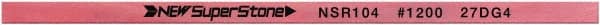 Value Collection - Flat Ceramic Finishing Stick - 100mm Long x 2mm Wide x 4mm Thick, 1,200 Grit - Exact Tooling