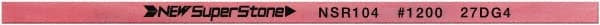 Value Collection - Flat Ceramic Finishing Stick - 100mm Long x 1mm Wide x 6mm Thick, 1,200 Grit - Exact Tooling