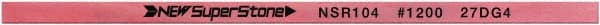 Value Collection - Flat Ceramic Finishing Stick - 100mm Long x 0.8mm Wide x 6mm Thick, 1,200 Grit - Exact Tooling