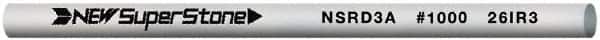 Value Collection - Round Ceramic Finishing Stick - 50mm Long x 3mm Wide, 1,000 Grit - Exact Tooling