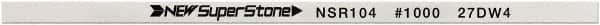 Value Collection - Flat Ceramic Finishing Stick - 100mm Long x 2mm Wide x 10mm Thick, 1,000 Grit - Exact Tooling