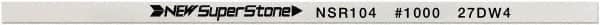 Value Collection - Flat Ceramic Finishing Stick - 100mm Long x 2mm Wide x 6mm Thick, 1,000 Grit - Exact Tooling