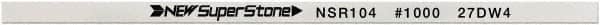 Value Collection - Flat Ceramic Finishing Stick - 100mm Long x 2mm Wide x 4mm Thick, 1,000 Grit - Exact Tooling