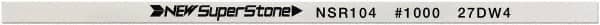 Value Collection - Flat Ceramic Finishing Stick - 100mm Long x 1.5mm Wide x 10mm Thick, 1,000 Grit - Exact Tooling