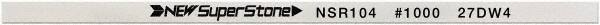 Value Collection - Flat Ceramic Finishing Stick - 100mm Long x 1.5mm Wide x 6mm Thick, 1,000 Grit - Exact Tooling