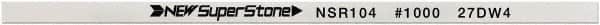 Value Collection - Flat Ceramic Finishing Stick - 100mm Long x 1mm Wide x 6mm Thick, 1,000 Grit - Exact Tooling