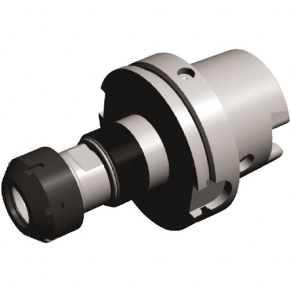 Kennametal - 100mm HSK100A Taper Shank Diam Tension & Compression Tapping Chuck - M10 to M20 Tap Capacity, 118.9mm Projection, Through Coolant - Exact Tooling