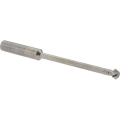 Accupro - 1/4° 1/4" Cut Diam, 1/8" Cut Width, 1/4" Shank, Solid Carbide Double-Angle Cutter - Exact Tooling