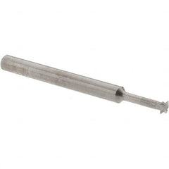 Accupro - 1/8° 1/8" Cut Diam, 0.036" Cut Width, 1/8" Shank, Solid Carbide Double-Angle Cutter - Exact Tooling