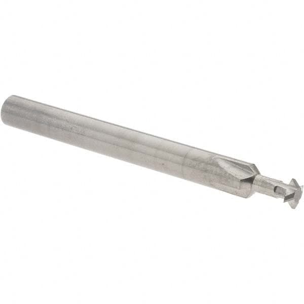 Accupro - 3/16° 3/16" Cut Diam, 0.055" Cut Width, 3/16" Shank, Solid Carbide Double-Angle Cutter - Exact Tooling