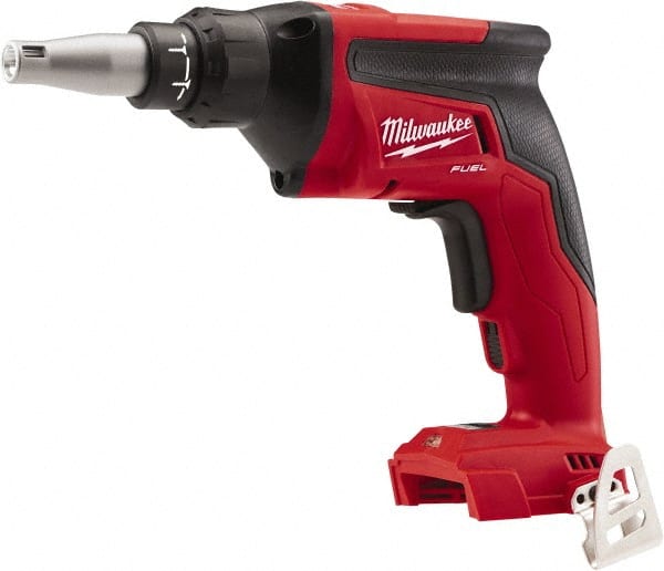 Milwaukee Tool - 18 Volt Pistol Grip Cordless Screwdriver - 0 to 4,500 RPM, 124 In/Lb Torque - Exact Tooling