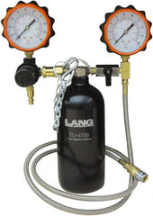 Lang - 4' Hose Length, 100 Max psi, Mechanical Automotive Fuel Injection Cleaner/Gauge - 1 Lb Graduation - Exact Tooling