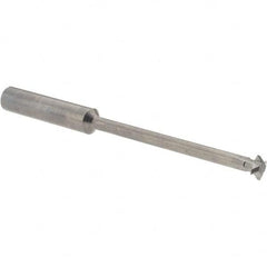 Accupro - 1/4° 1/4" Cut Diam, 0.072" Cut Width, 1/4" Shank, Solid Carbide Double-Angle Cutter - Exact Tooling