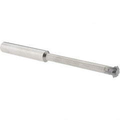 Accupro - 1/2° 1/2" Cut Diam, 0.187" Cut Width, 1/2" Shank, Solid Carbide Double-Angle Cutter - Exact Tooling