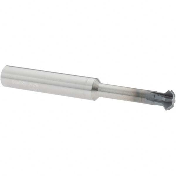 Accupro - 5/16° 5/16" Cut Diam, 1/8" Cut Width, 5/16" Shank, Solid Carbide Double-Angle Cutter - Exact Tooling